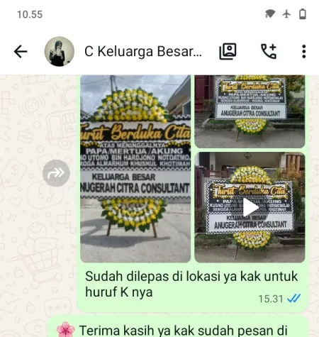 Pengiriman Papan Bunga Duka Bulak Banteng Kenjeran