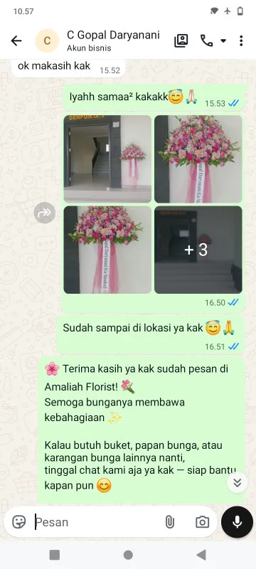 Pengiriman Karangan Bunga Bulak Banteng Kenjeran