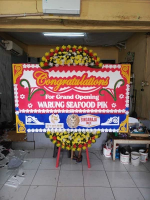 Papan Bunga di Bulak Banteng Kenjeran